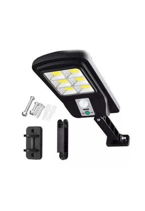 Pack 4 foco solar led exterior con sensor de movimiento negro-3