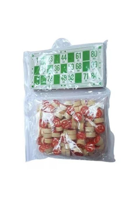 Juego de lotería, bingo clásico con números de madera-3