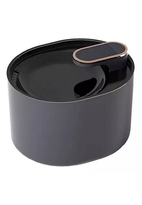 Fuente de agua Roro para perros, pileta de 3 litros, color negro-0