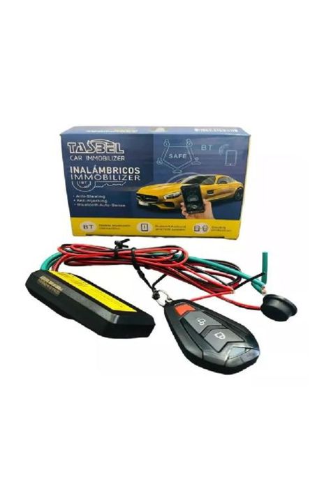 Inmovilizador bluetooth antiportonazo auto moto antirrobo, color negro-1