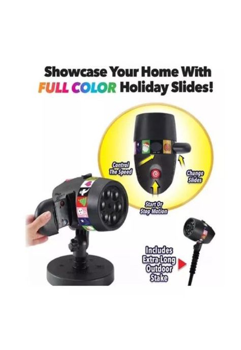 Luces LED proyector, 12 tarjetas para Navidad y Halloween-1