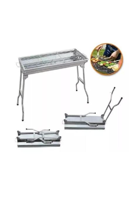 Estufa Parrilla Parrillera Plegable Barbacoa Asado Portatil-0