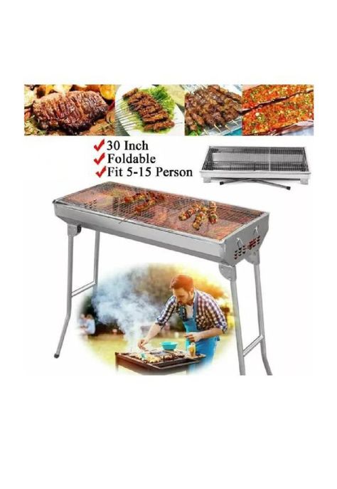 Estufa Parrilla Parrillera Plegable Barbacoa Asado Portatil-1