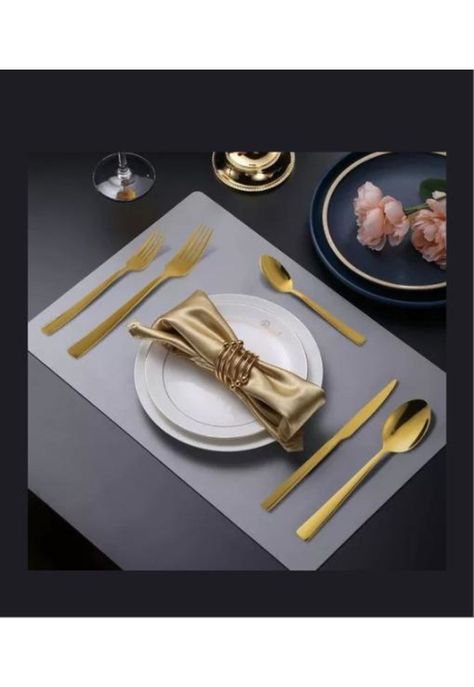 Cuchilleria dorado para cocina hogar-3