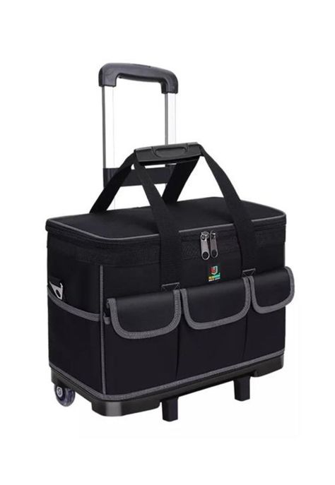 Bolso porta herramientas con ruedas, 20", color negro-0