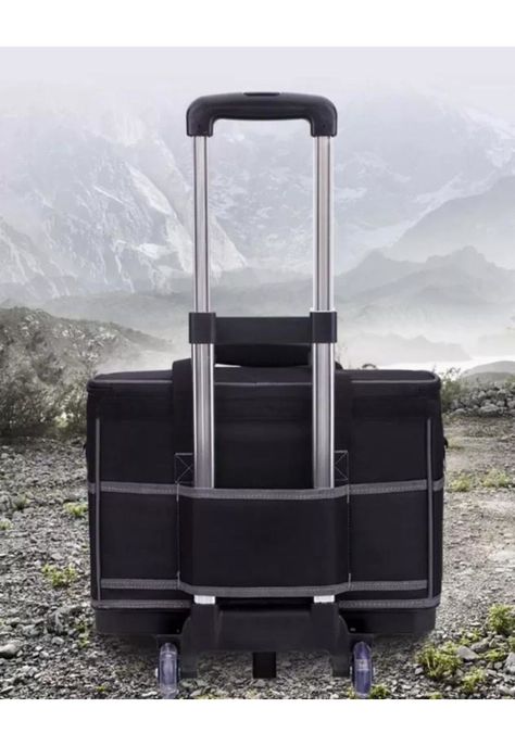Bolso porta herramientas con ruedas, 20", color negro-6