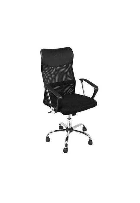 Silla de oficina High Mesh con respaldo alto color negro-0