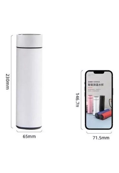 Termo Digital de Acero Inoxidable - Inteligente, 500 ml, Color Rojo-6