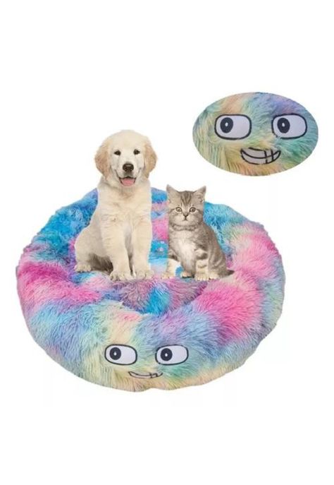Cama cojín de felpa suave para perro y gato 70 cm-5