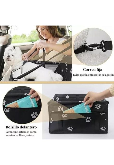 Alfombrilla de coche para mascotas malla transpirable negra-4