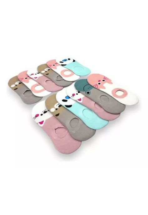 Pack de 12 pares de calcetines para mujer, tobilleras, diseños de animales-0