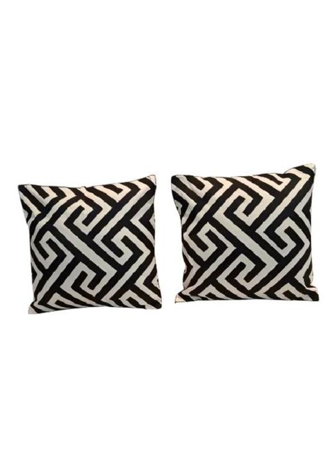 Pack de 4 Fundas para Cojín 45x45 cm Negro-1