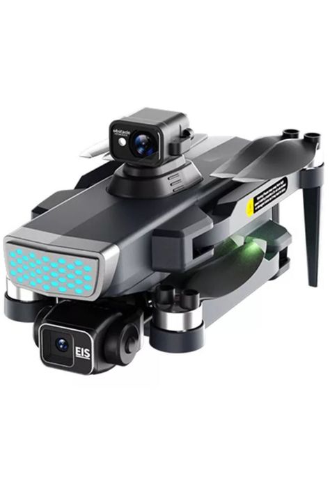 Drone 4k GPS wifi plegable con cámara doble, 3 baterías negro-0
