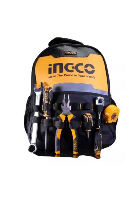 Mochila industrial porta herramientas 45x34x17 cm, carga 8 kg, color negro-1