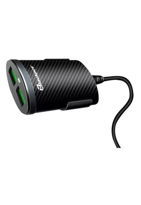 Cargador de auto Blackpcs 4 puertos USB con extensión 1 metro-1