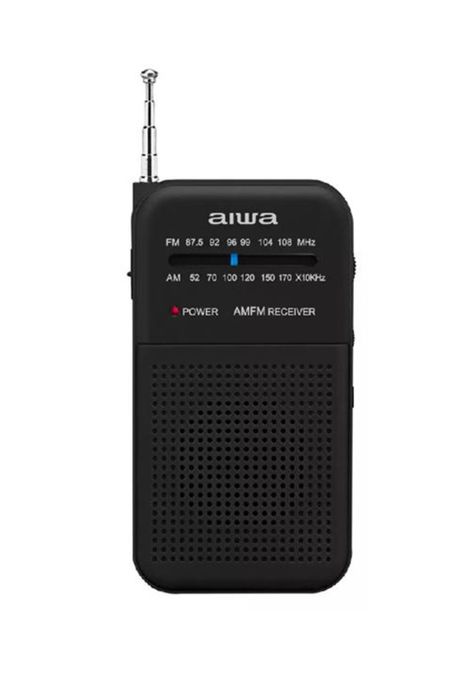 Radio portátil Aiwa análoga FM/AM, potencia 0.4W, color negro-0