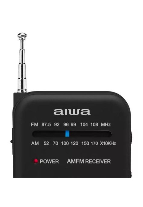 Radio portátil Aiwa análoga FM/AM, potencia 0.4W, color negro-1