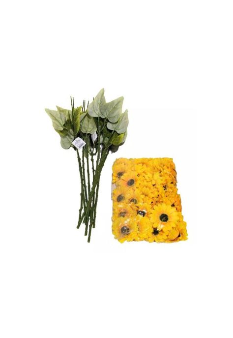 Pack de 10 Ramos de Girasol Artificial Decorativo-2