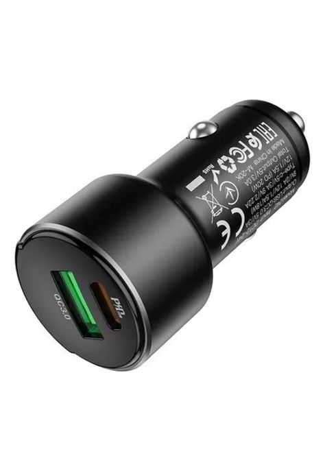 Cargador de auto carga rápida 20W Hoco Z42 negro-0