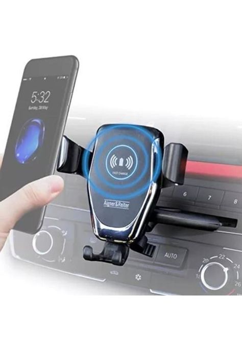 Cargador inalámbrico celular auto 10W soporte carga rápida-2