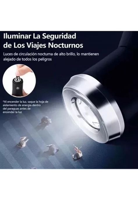 Paraguas led, automático abre-cierra botón negro-2