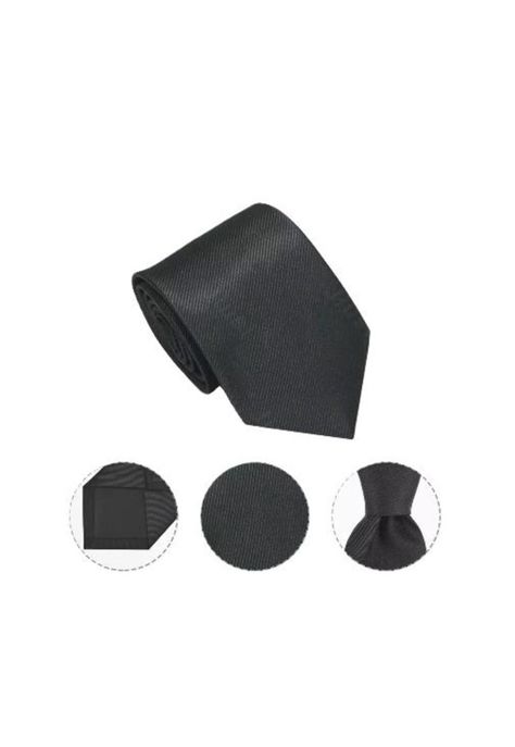 Corbata traje de vestir, negro-2