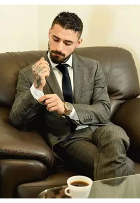 Corbata traje de vestir, negro-5