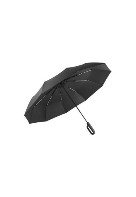 Paraguas automático antivendaval huesos colgable negro-0
