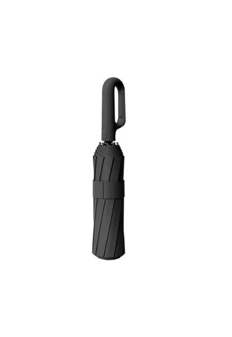 Paraguas automático antivendaval huesos colgable negro-1