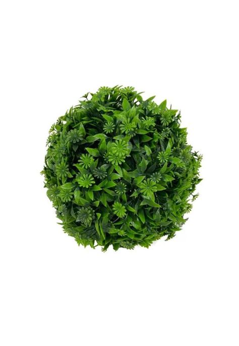 Pack de 6 Bolas de Pasto Artificial Césped Decoración 19cm-0
