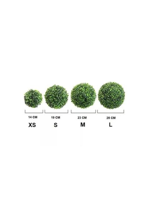 Pack de 6 Bolas de Pasto Artificial Césped Decoración 19cm-3
