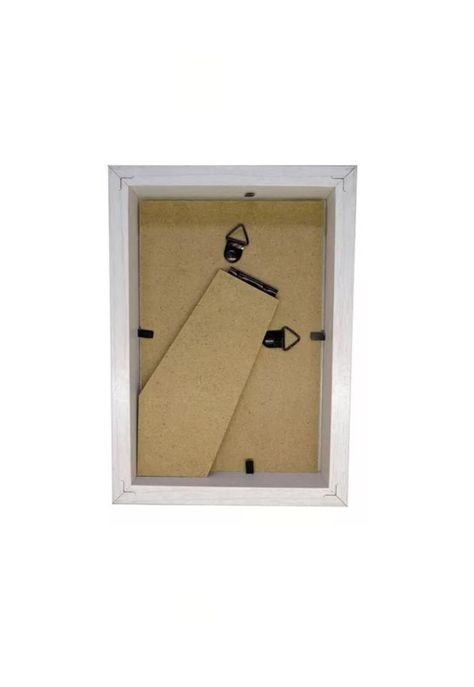Marco Madera Tipo Box 10x15cm Blanco-1