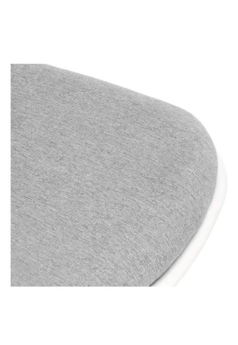 Silla de escritorio con tapizado de tela melange Casaideas color gris-4