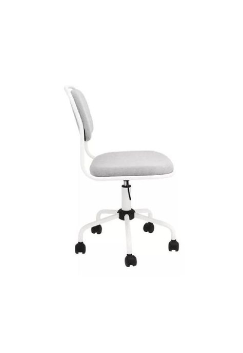 Silla de escritorio con tapizado de tela melange Casaideas color gris-1