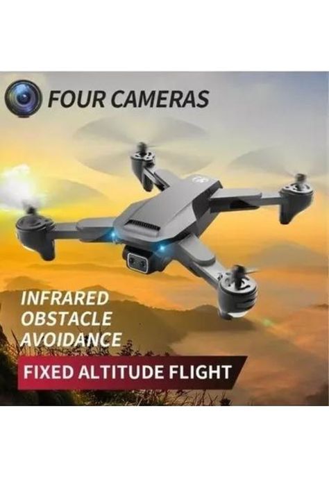 Dron Semiprofesional Cámara Hd Wifi Control Remoto Negro-3