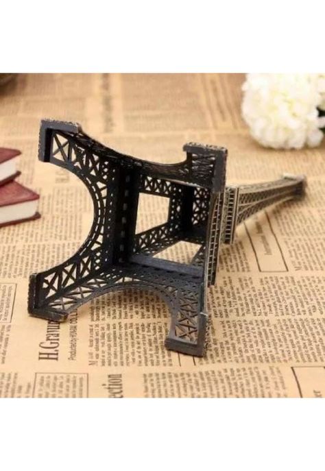 Pack de 2 adornos de Torre Eiffel metálica, París, Francia-6