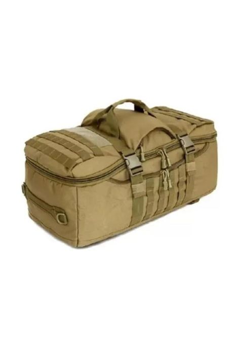 Bolso mochila táctico militar Molle 60L color café-2