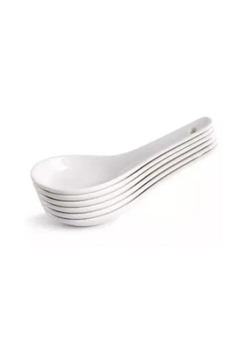 Pack cucharas ceramica ceviche aperitivo coctel blanco-0