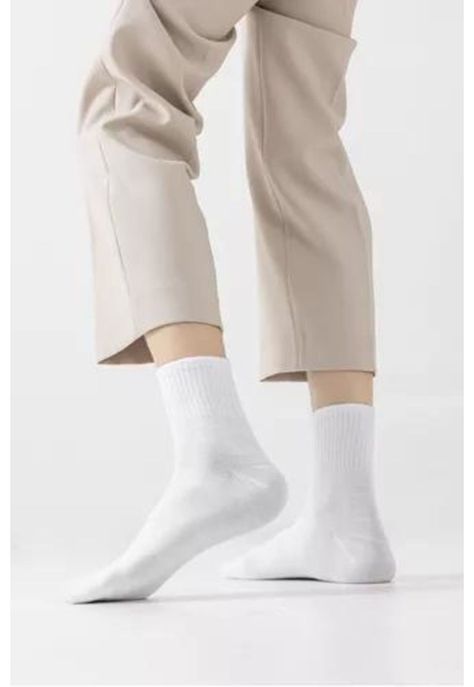 Pack de 12 calcetines largos de bambú para hombre, lisos, deportivos, multicolor-3