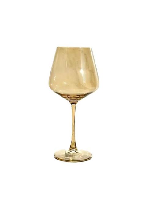 Set 6 Copas De Vino Modernas Ámbar-0