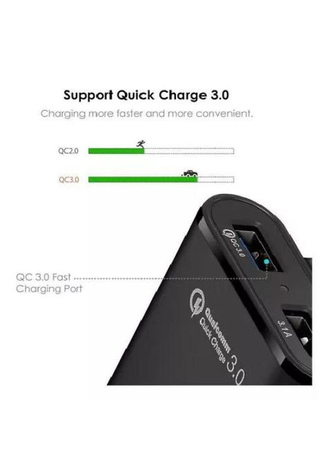 Cargador rápido 4 USB automóvil 35W-7