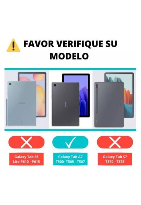 Funda para tablet Samsung Galaxy Tab A7 T500 de 10.4, color morado-3