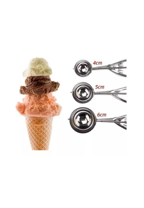Cuchara helado , color plata-4