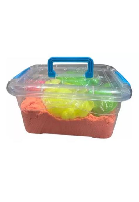 Arena mágica por kilo + 11 accesorios + piscina multicolor-1