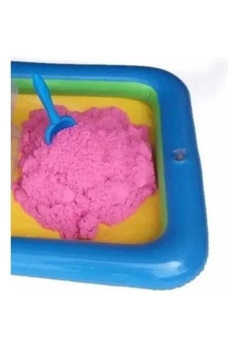 Arena mágica por kilo + 11 accesorios + piscina multicolor-3