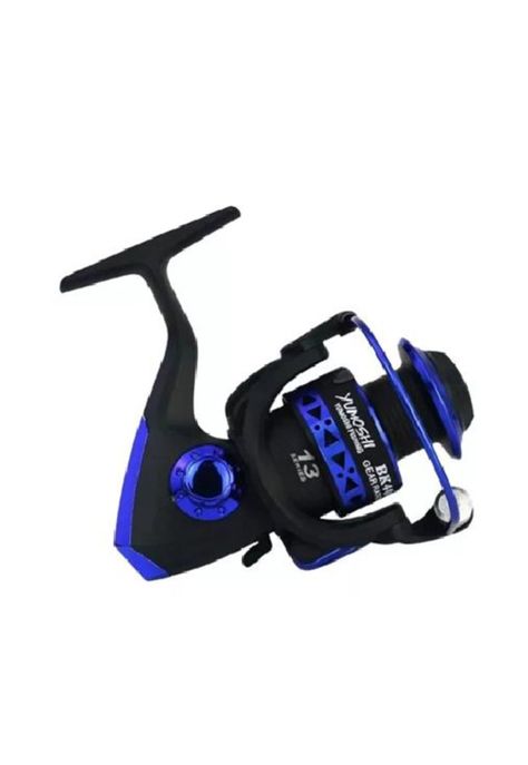 Carrete giratorio para pesca serie BK5000 13 rodamientos, azul-2