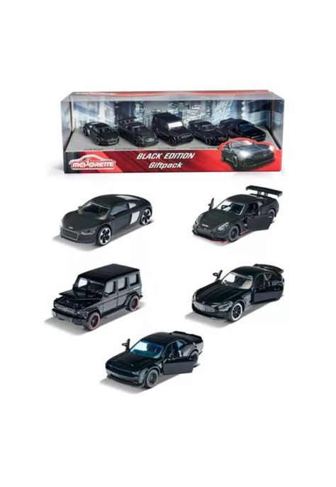 Autos de Colección - Majorette Black Edition Luxury, 5 Pack-0
