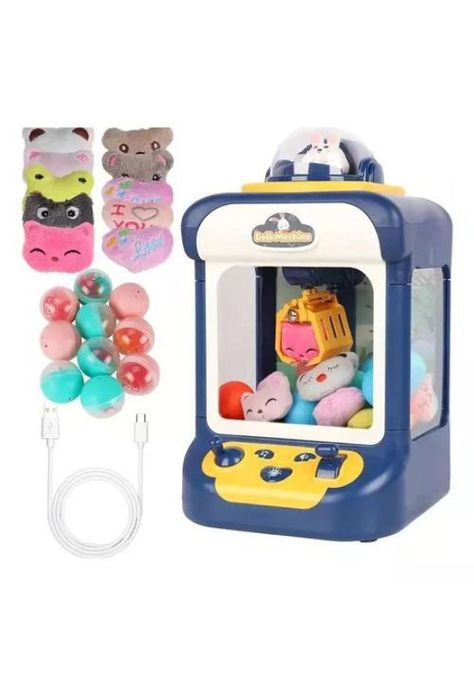 Mini Máquina Atrapa Peluches Garra - Juguete Premio Color Azul-4