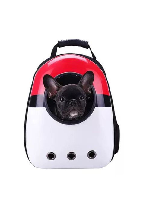 Mochila bolso ojo transparente para mascotas perro y gato multicolor-0