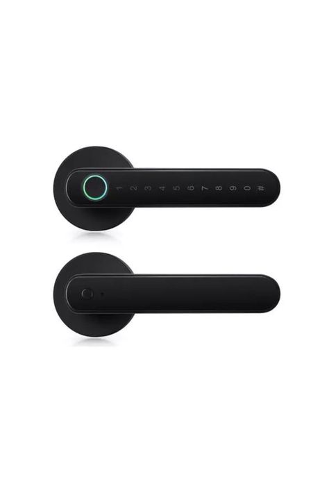 Cerradura Inteligente Bluetooth Huella Digital App Negra-2